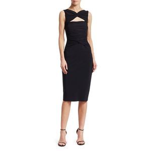 NWT Chiara Boni La Petite Robe Audrine Ruched Cutout Bodycon Dress $695